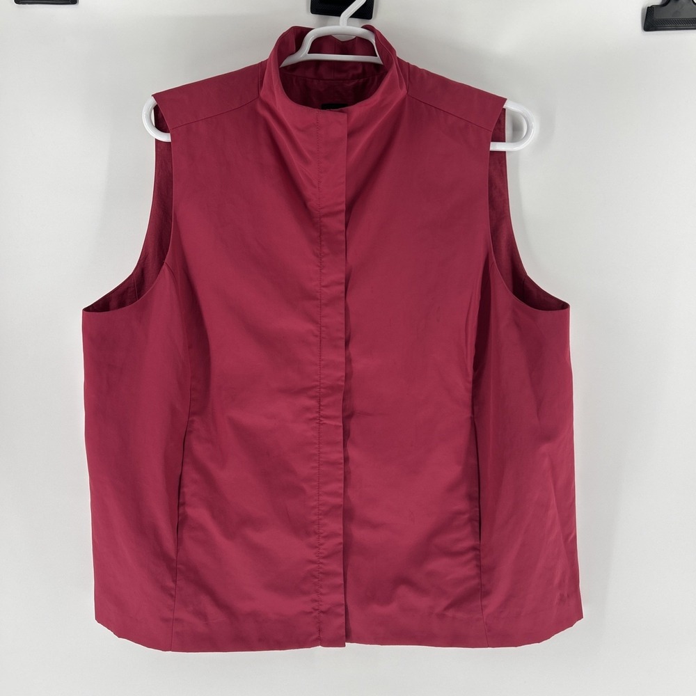 Eileen Fisher Woman Vest Women's 3X Plus Pink Sleeveless Lightweight Casual